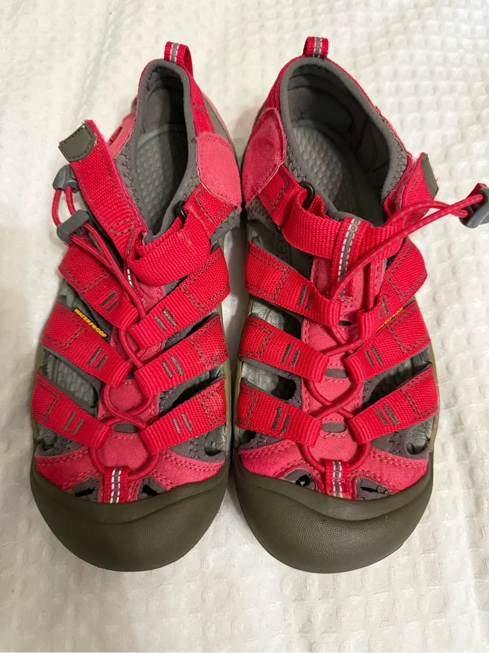 Keen Kids Newport Pink and Gray Closed-Toe Sandals